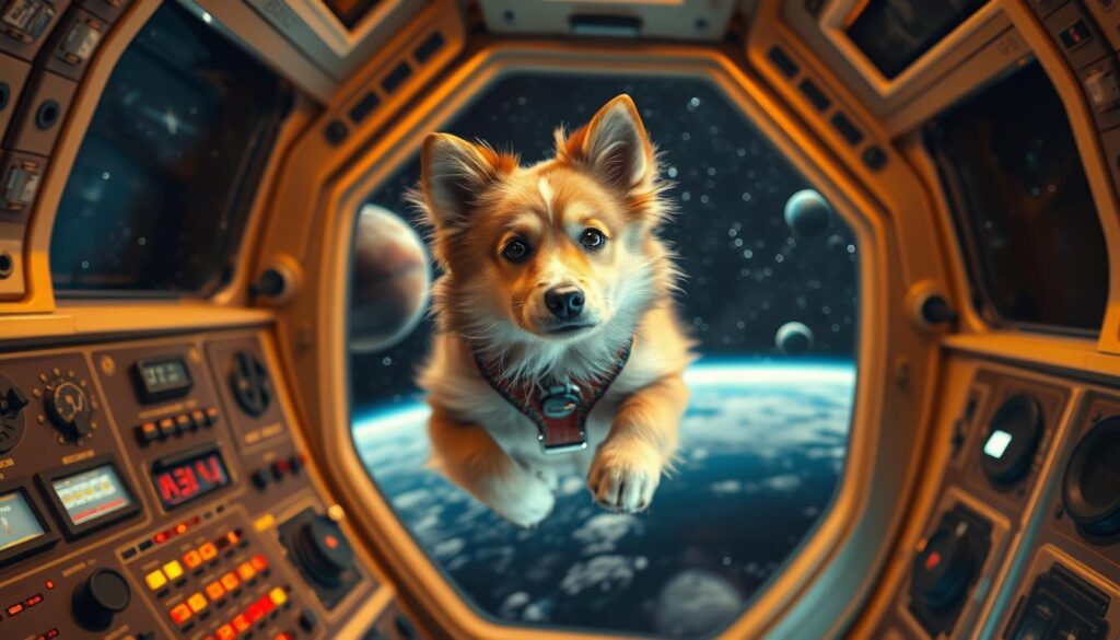 hvad hed den første hund i rummet