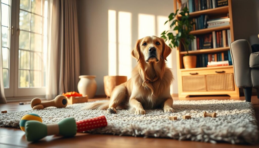 hvordan lære man en hund at være alene hjemme